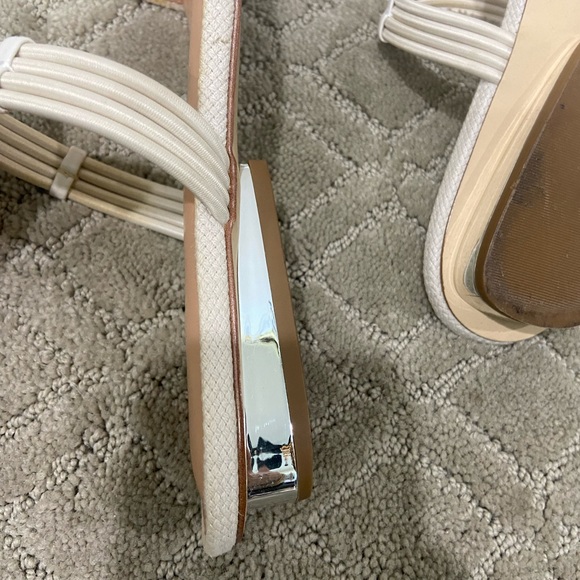 Halston Heritage cream slip on sandals size 8 - Picture 8 of 12